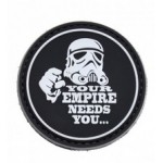 Нашивка PVC/ПВХ с велкро Штурмовик. Your empire needs you... Чёрный ZL00741